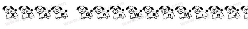 XTAE GenWanMinJP Sem字体转换